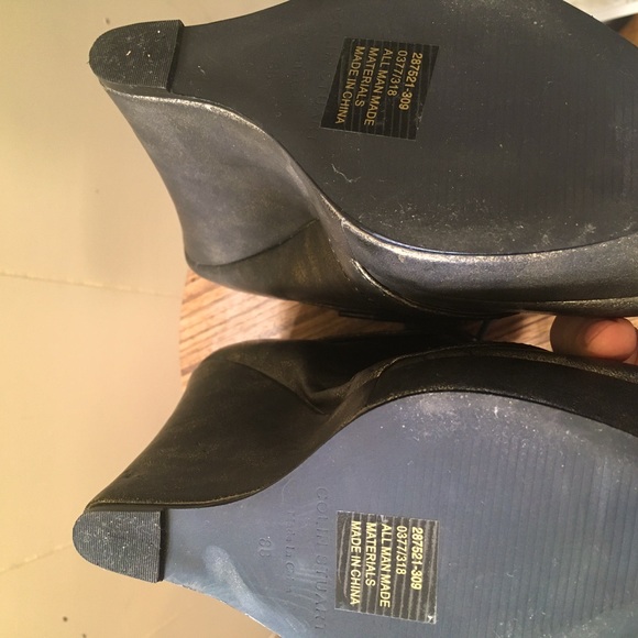 Colin Stuart Metallic Wedge - 8 - Picture 4 of 6